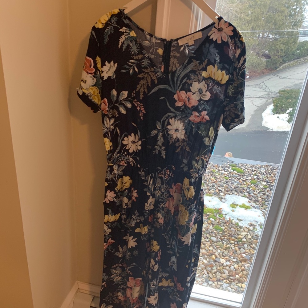 Loft Floral Jumpsuit